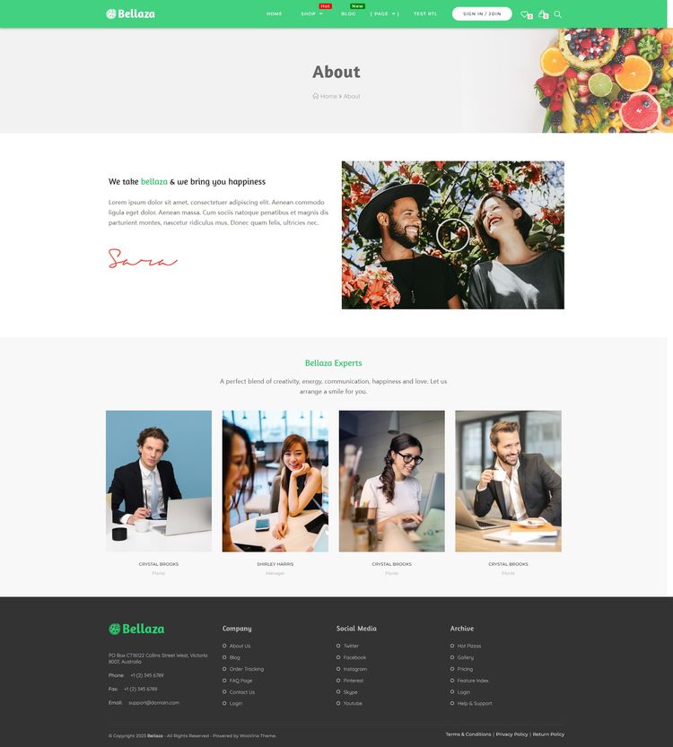 非常漂亮的美食主题网站模板